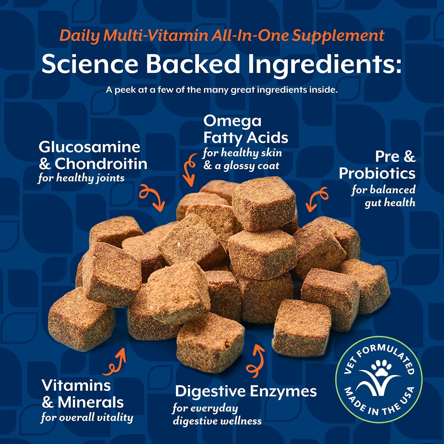 NaturVet All-in-One Cat & Dog Supplement Daily Multivitamin - 13 Oz Powder | Daily Multivitamin for Dogs & Cats - Supports Digestion, Skin & Coat with Omega-3, 6, 9 in a Wheat-Free Formula, 13 Oz Powder