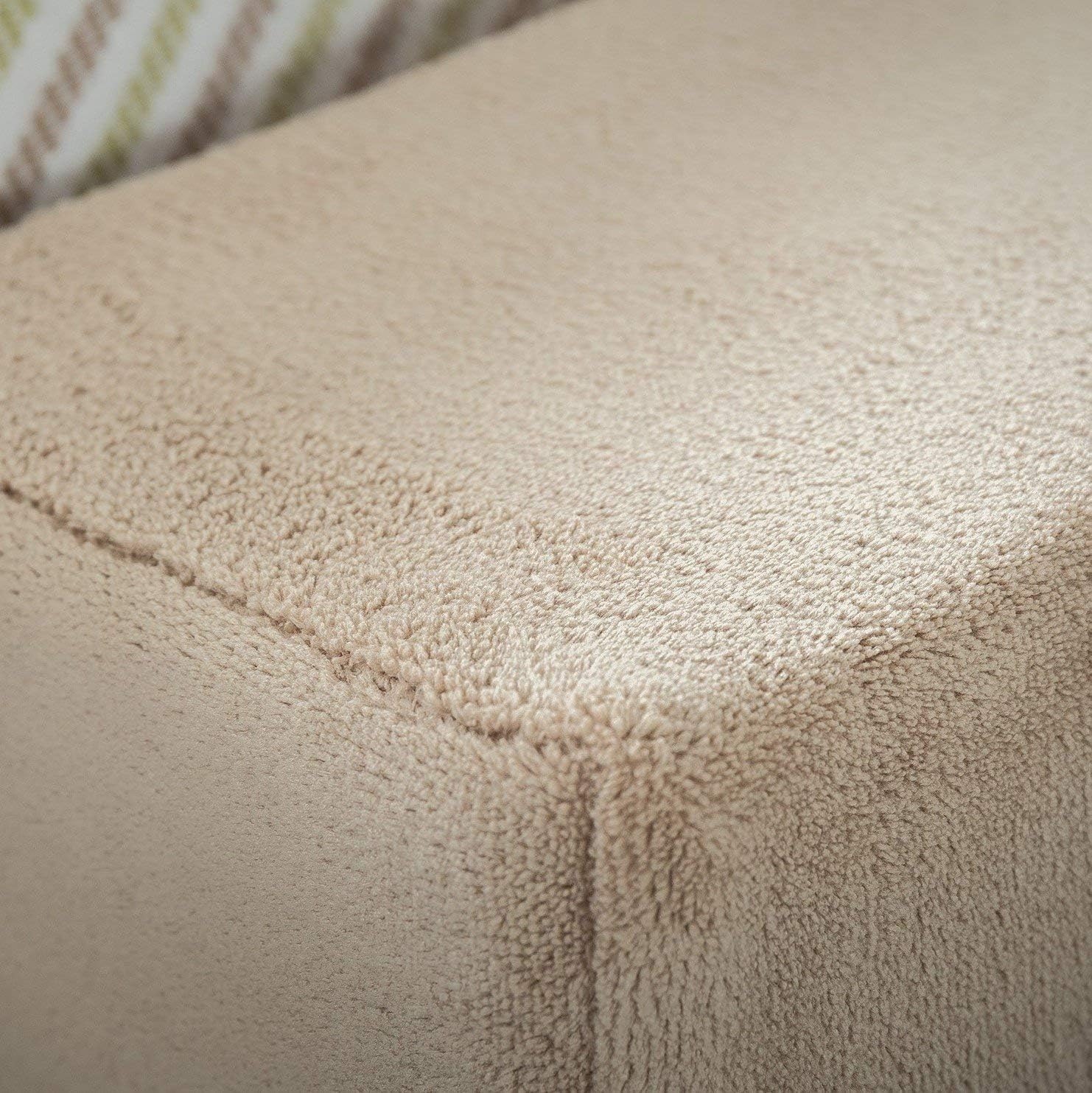 ZINUS Foam 13 Inch 2-Step Step Pet Stairs / Pet Ramp for Cats and Dogs, Extra Small, Beige