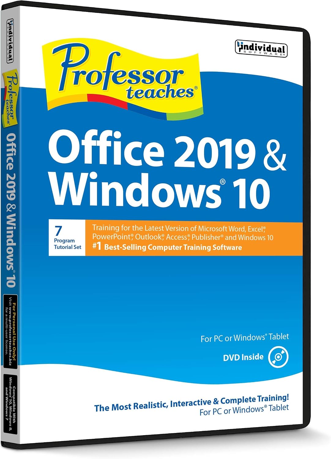 Professor Teaches Office 2019 & Windows 10 - Training Software for Microsoft Office & Windows 10 Includes Interactive Training for Word, Excel