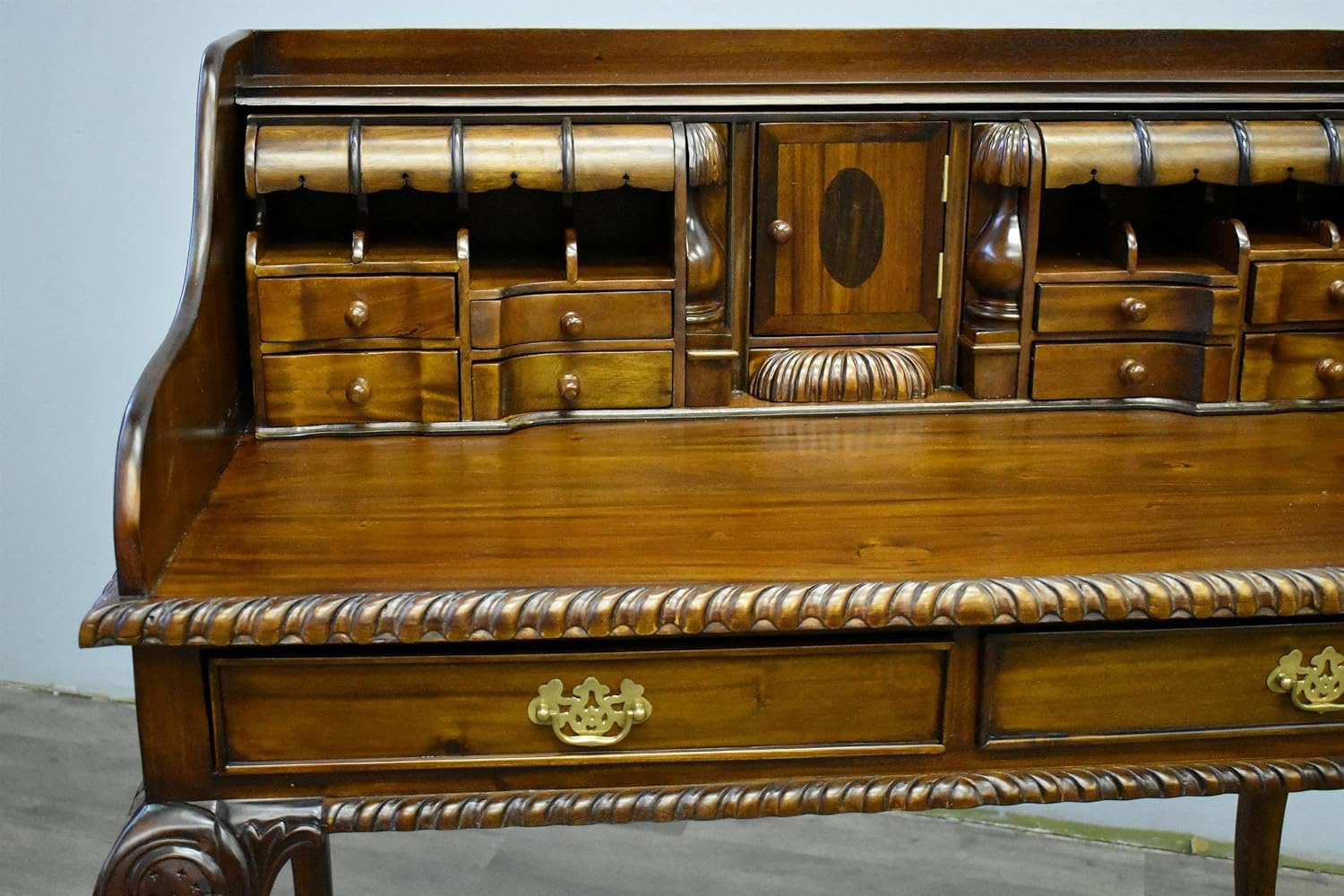 Crafters and Weavers Legacy Escritoire Secretary Desk - Brown Walnut
