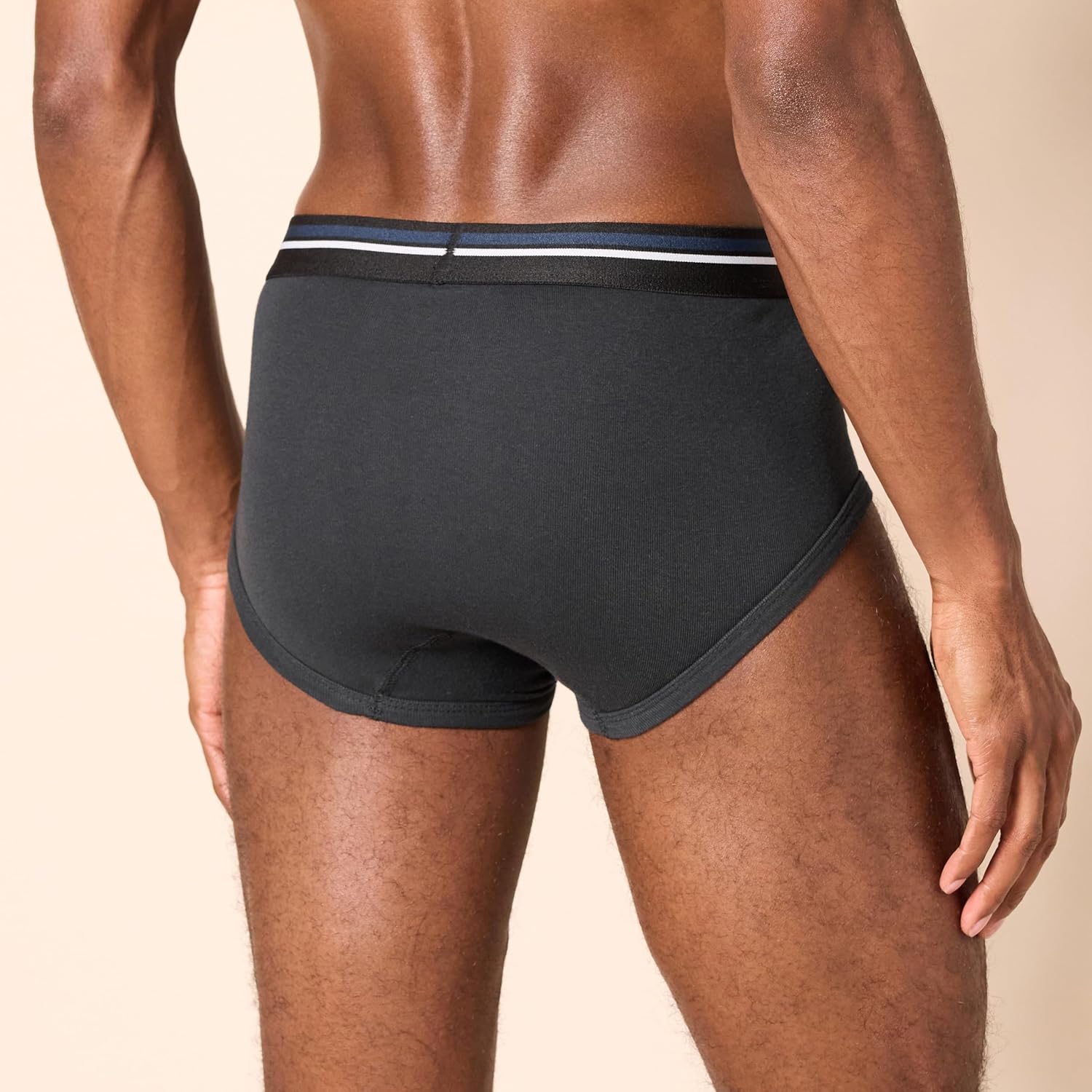 Amazon Essentials Men's Breathable Ribbed Knit Briefs with Elasticized Waistband, Multipacks