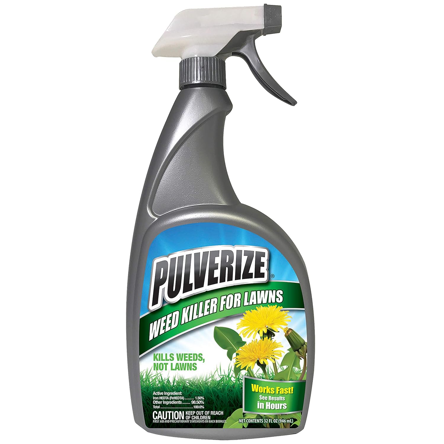 Pulverize Weed and Grass Killer Spray - Fast-Acting, Non-Selective Herbicide for Lawns