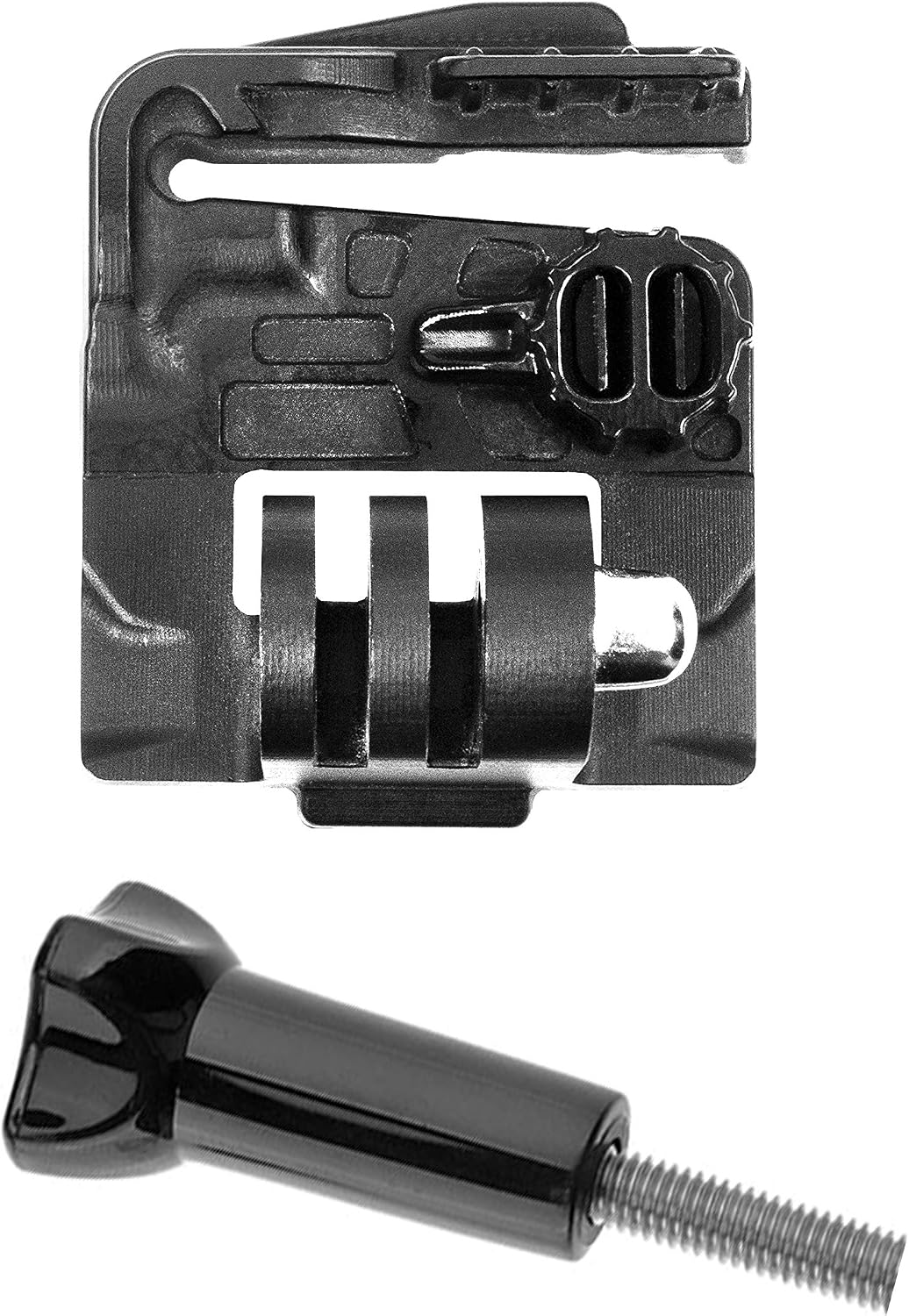 Team Wendy Helmet Shroud Camera Adapter – Mounts GoPro & Garmin Action Cameras | Tool‑Free Install, Built‑in Swivel Lock
