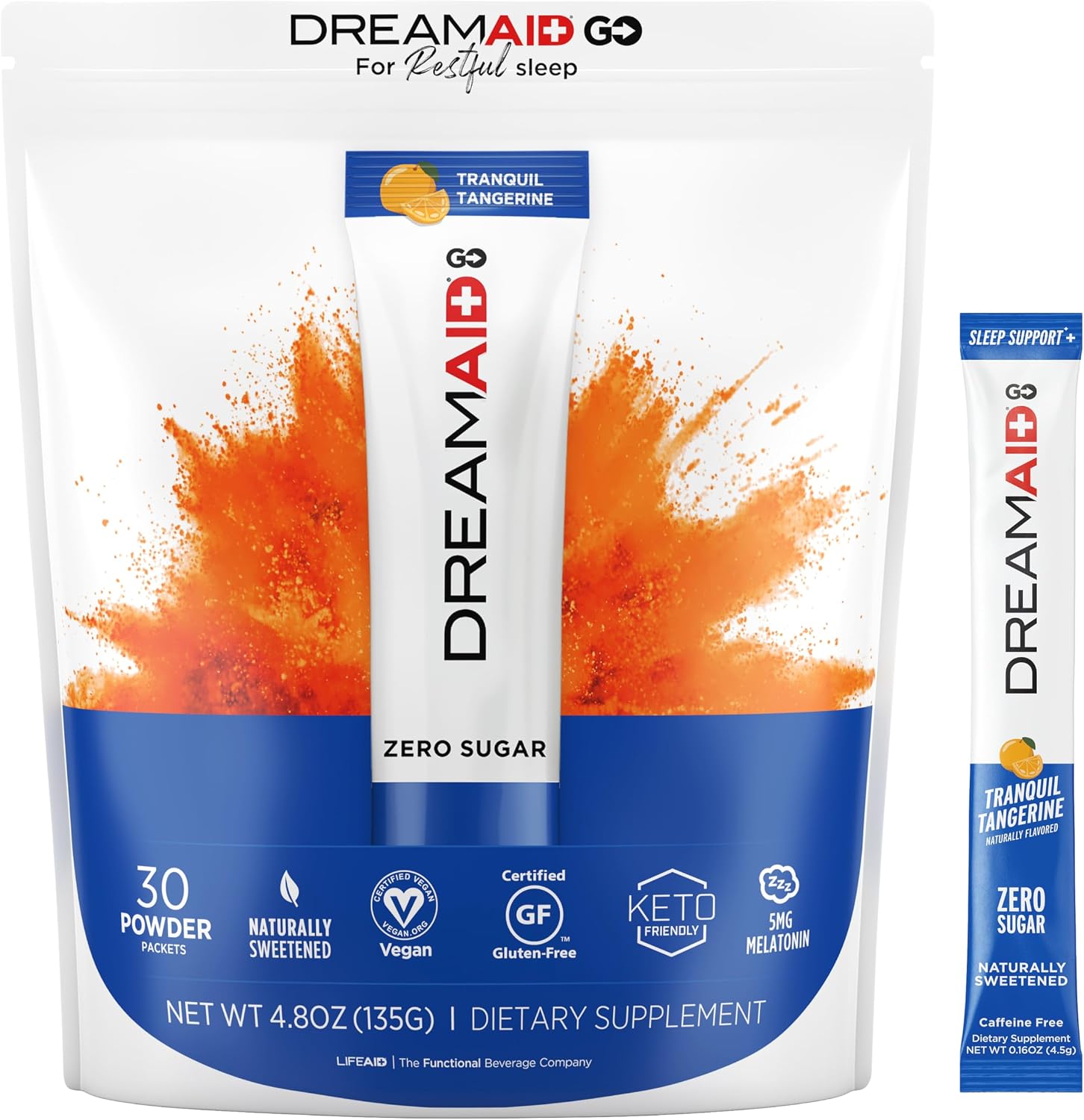 LIFEAID IMMUNITYAID GO Zero Sugar Hydration Packets (14 Packets)