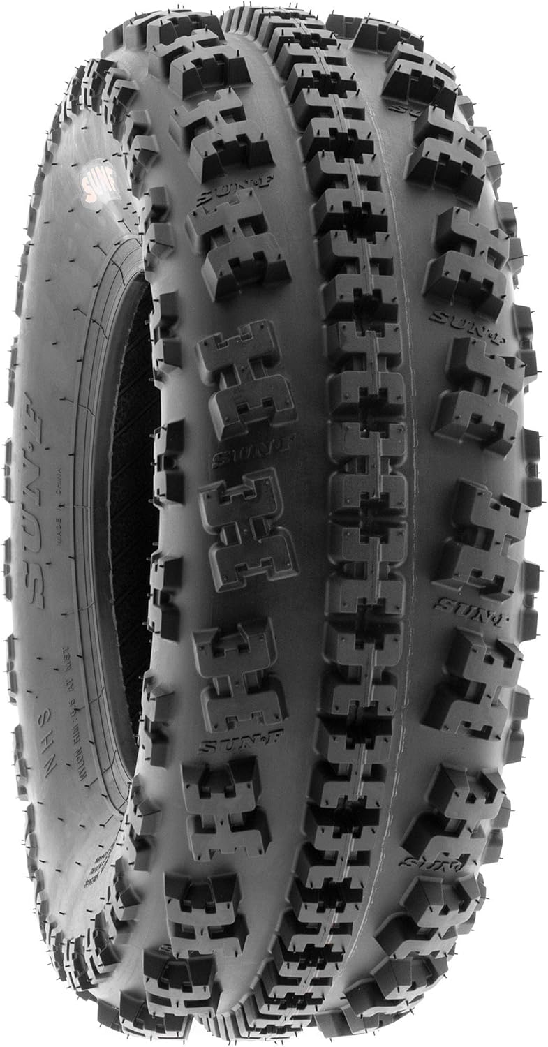 SunF XC ATV UTV Knobby Sport Tires 22x10-9,6 PR Tubeless A027, Set of 2