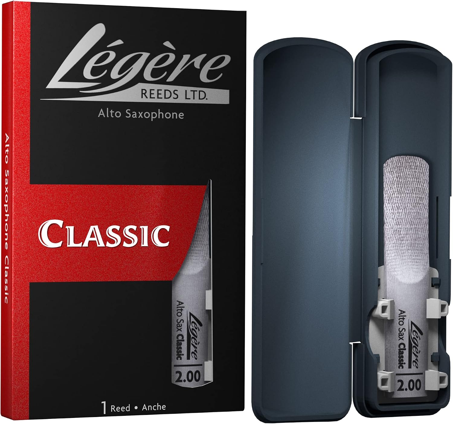 Légère Reeds - Alto Saxophone Reed, Classic, Strength 3.00 (AS3.00) - Easy-playing, Durable, Synthetic Student Saxophone Reed