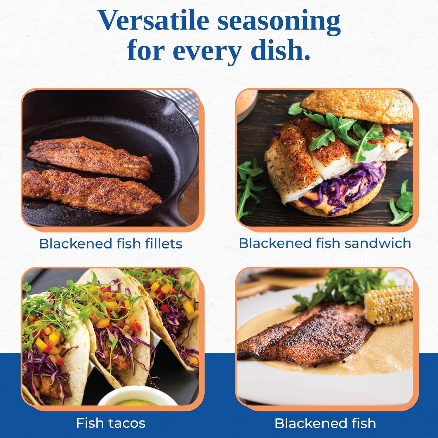 Chef Paul Magic Seasoning Blends Blackened Steak Magic | Bold Flavor for Steak & Beef | Gluten-Free Seasoning for Grilling, Roasting & BBQ | Spice Blend with Garlic & Chili | 20 oz (Pack of 1)