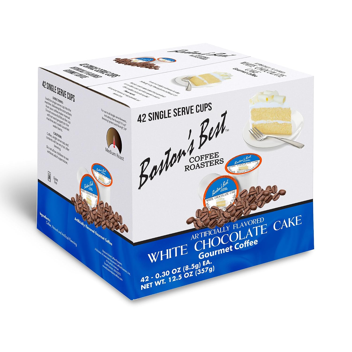 Boston’s Best - Aloha Coconut Flavored Delicious Gourmet Coffee Compatible with Keurig Coffee Maker, 1 Count (42 Single Serve Cups)