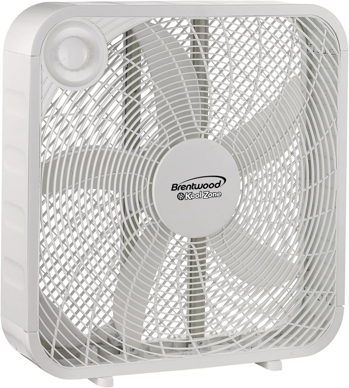 Brentwood Kool Zone F-20SW Box Fan,3-Speed 20-inch,White