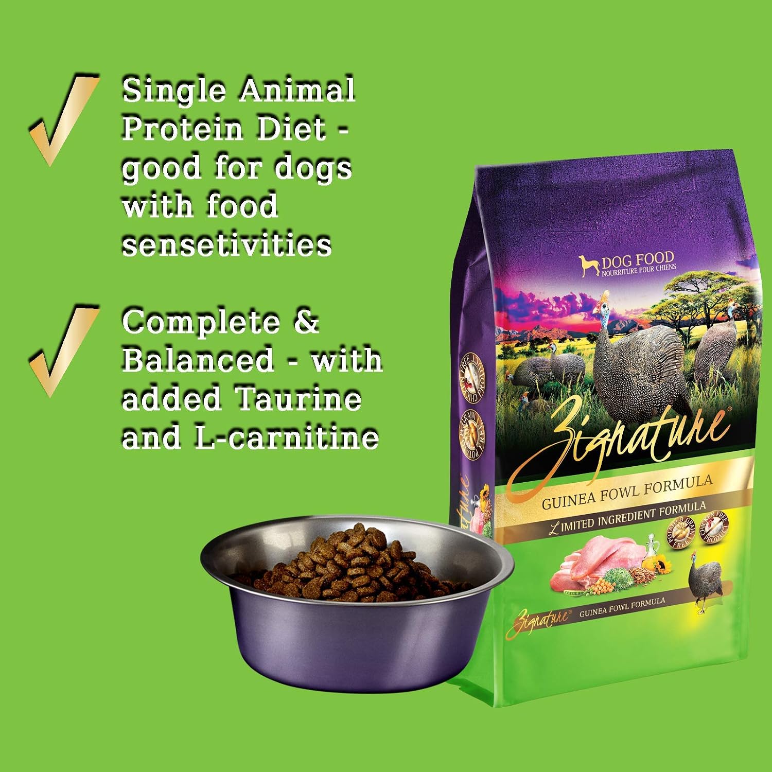 Zignature Dog Food, Kangaroo, 12.5 Pounds
