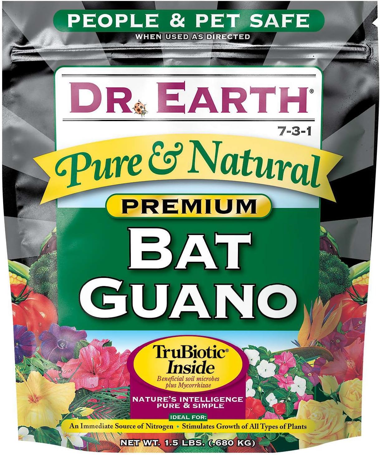 Dr. Earth Pure & Natural Bat Guano 1.5 lb