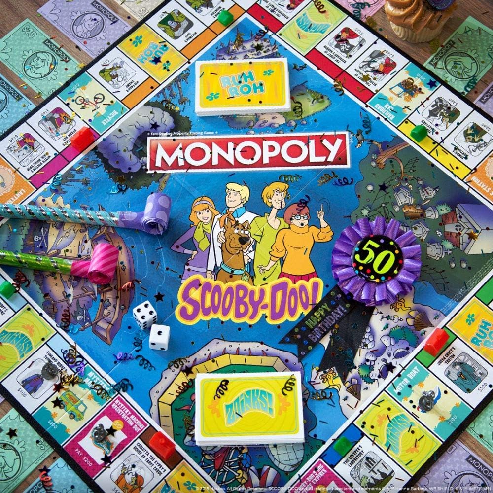 USAOPOLY Monopoly Scooby-Doo! Board Game | Official Merchandise Based on the Popular Cartoon | Classic Monopoly Game Featuring Characters