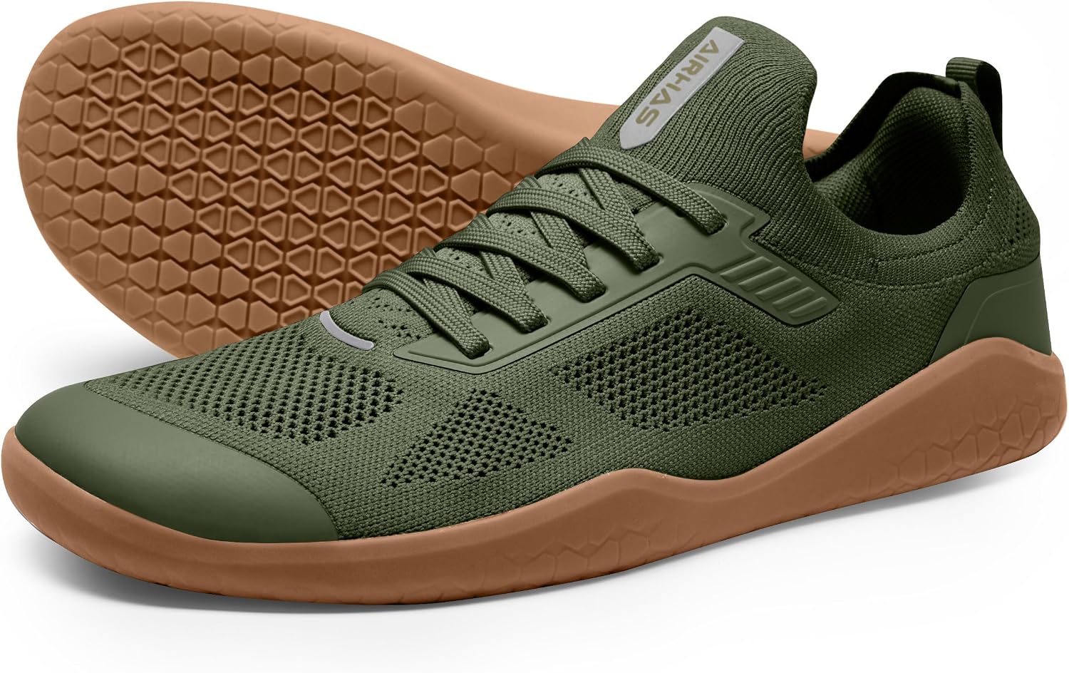 Men's Barefoot Shoes Zero Drop Minimalist Sneakers with Anatomical Toe Box | Breathable, Stretchy, Flat for Gym, Workout, Lifting, Training