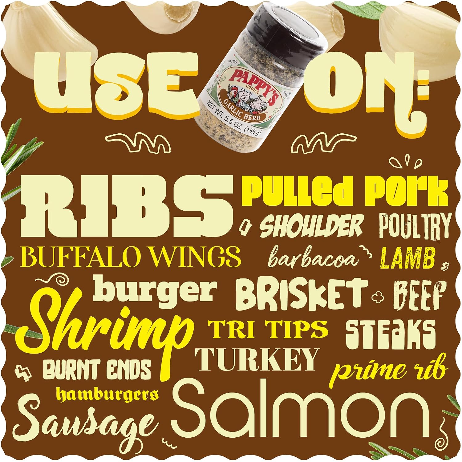 Pappy's Choice Original Seasoning, 32 Oz | California's Legendary Seasoning Blend, Santa Maria Style, Perfect for BBQ, Beef, Burgers, Brisket, Tri-tip and Steak