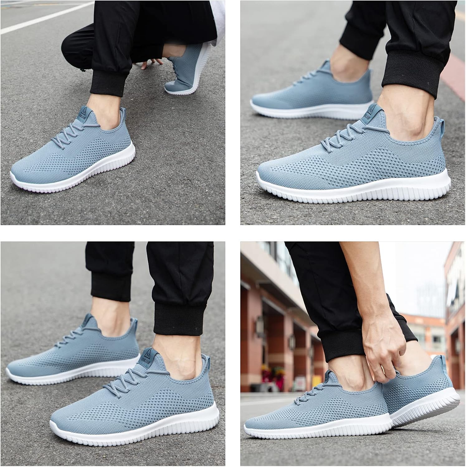VAMJAM Men's Running Shoes Ultra Lightweight Breathable Walking Shoes Non Slip Athletic Fashion Sneakers Mesh Workout Casual Sports Shoes