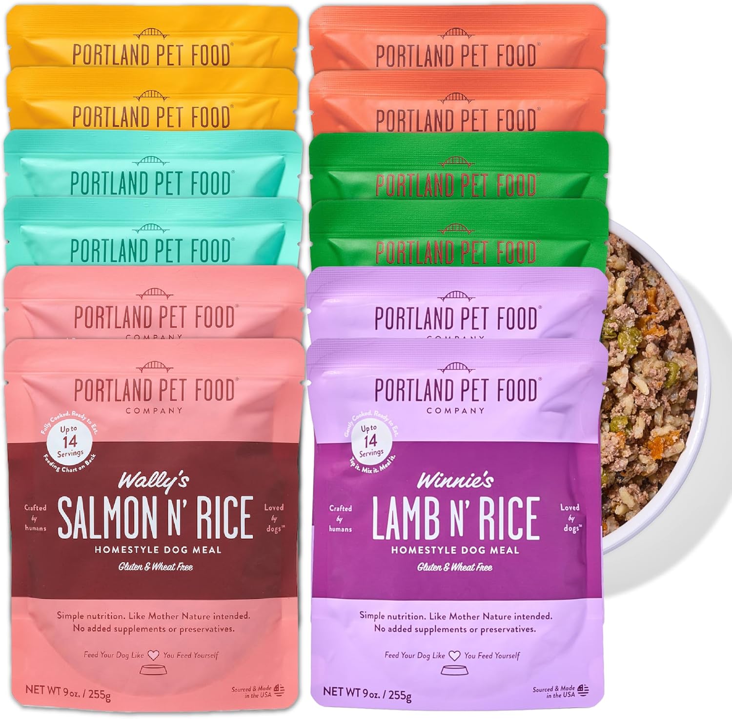 Portland Pet Food Company Fresh, Human Grade Dog Food Topper & Meal 5 Pack