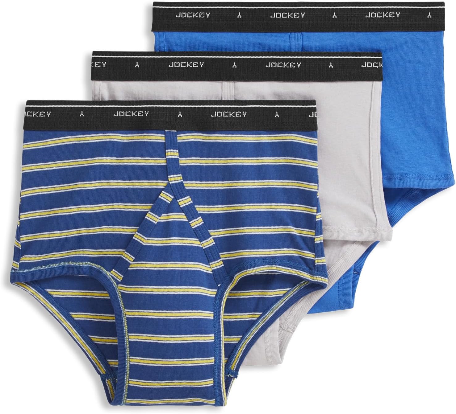 Jockey Classic Full Rise Brief- 3 Pack - 100% Cotton Underwear for Men
