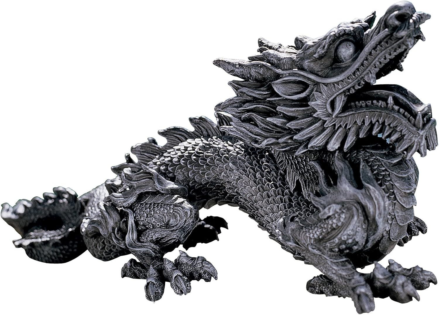 Design Toscano The Dragon of Falkenberg Castle Moat Lawn Garden Statue, 28 Inch Long, 14 Inch Tall, Cast Stone Resin, Gray Stone Finish