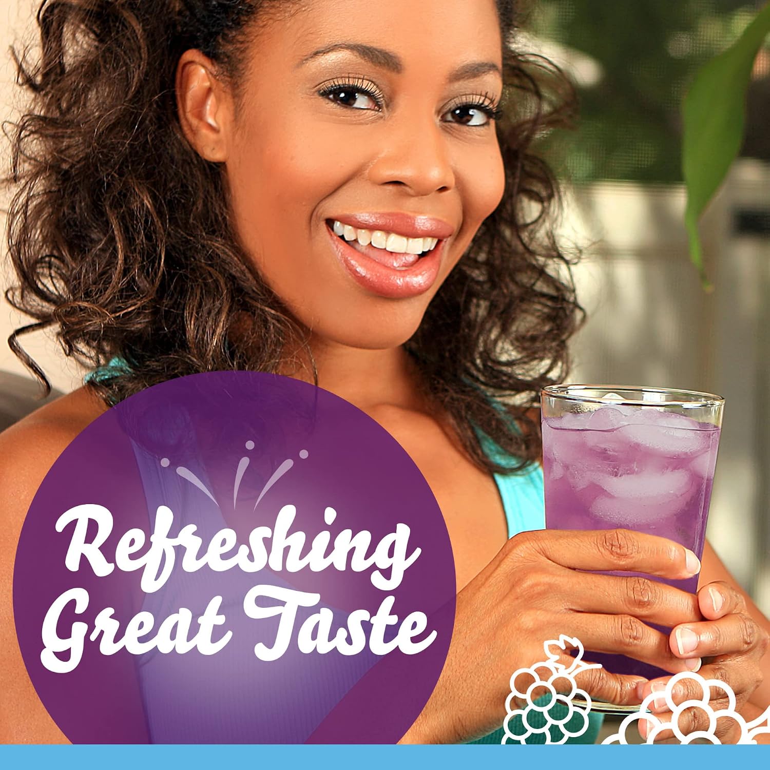 Crystal Light Drink Mix, 6 Pitcher Packets Concord Grape , 2.01 oz | for Flavorful Hydration and Shareable Refreshment Zero Sugar, Low Calorie No Caffeine