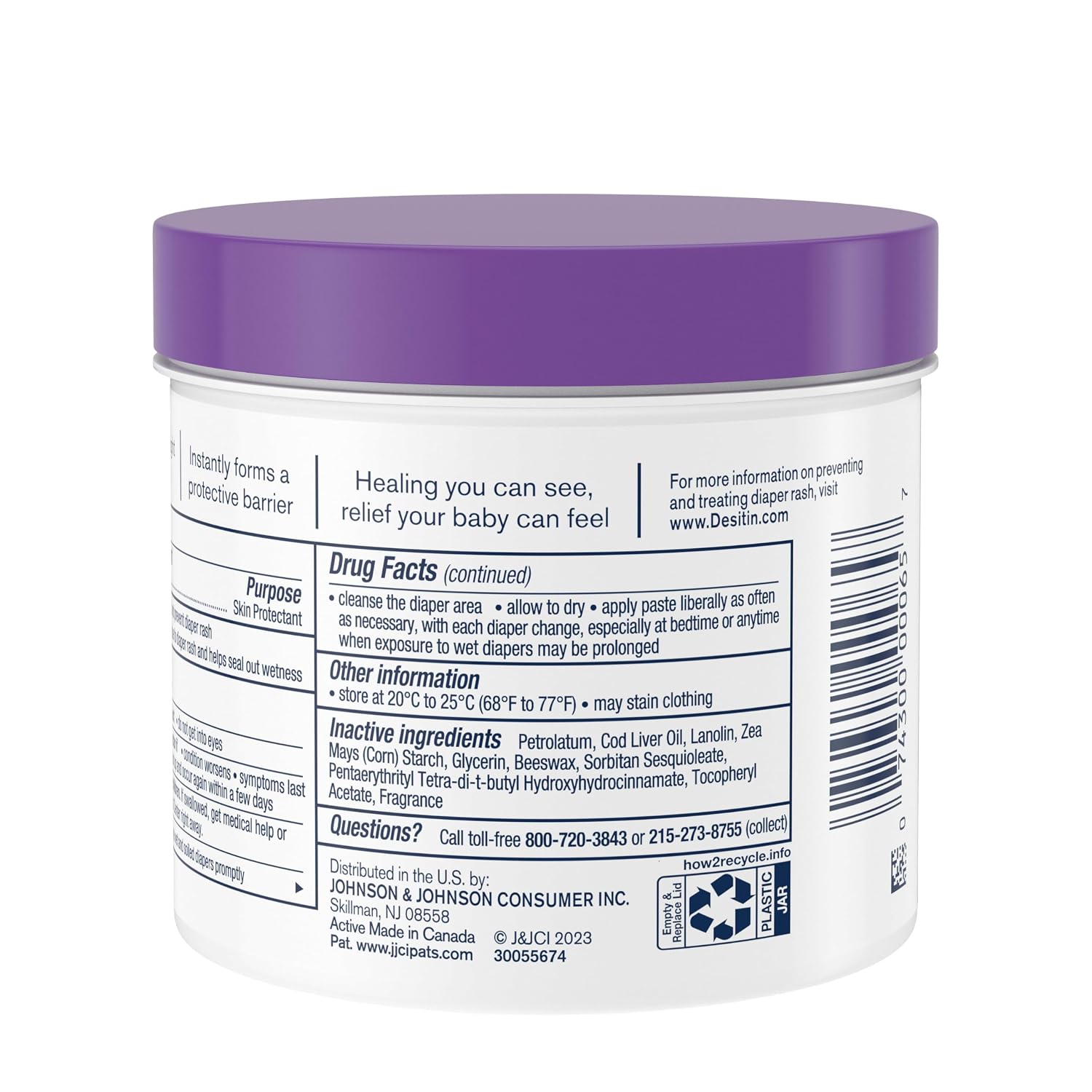 Desitin Maximum Strength Diaper Rash Paste, 40% Zinc Oxide, 4.8 oz | Helps Treat, Relieve & Prevent Diaper Rash, 40% Zinc Oxide, Immediate Relief, Protects up to 12 Hours, Hypoallergenic