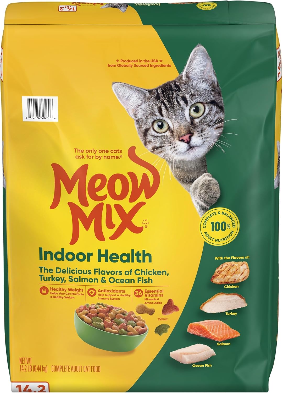 Meow Mix Indoor Health Dry Cat Food, 6.3 Pound Bag