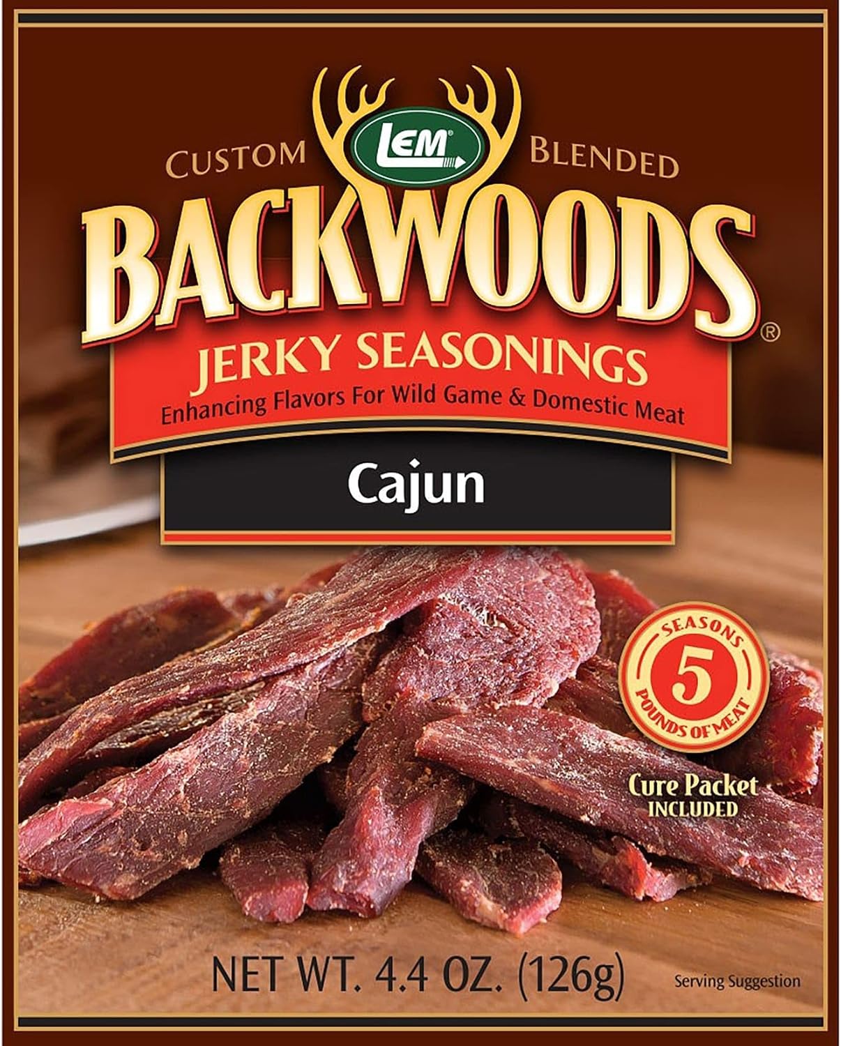 LEM Backwoods Cajun Jerky Seasoning for 5 lbs