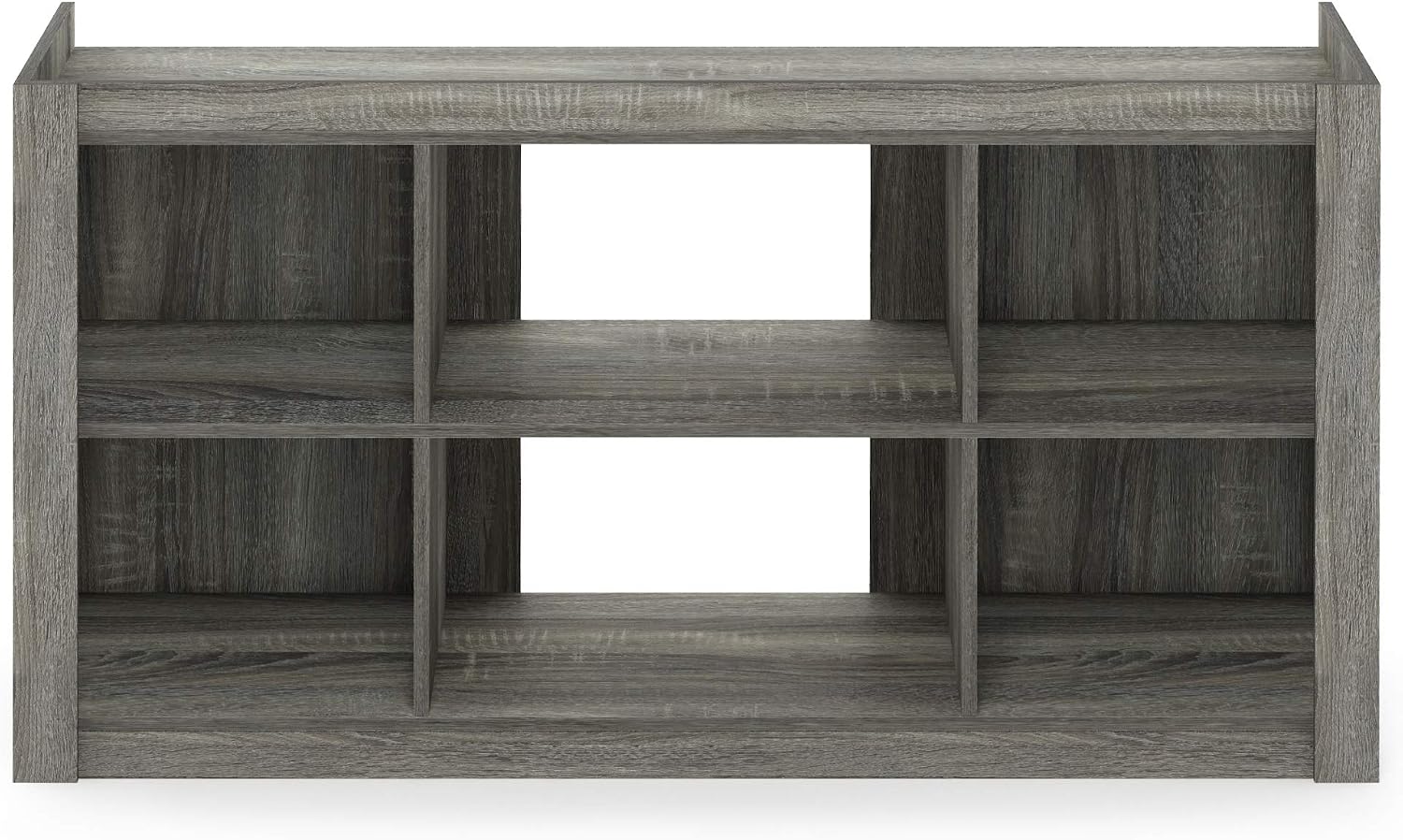 Furinno Fowler Multipurpose TV Stand Bookshelves, French Oak Grey