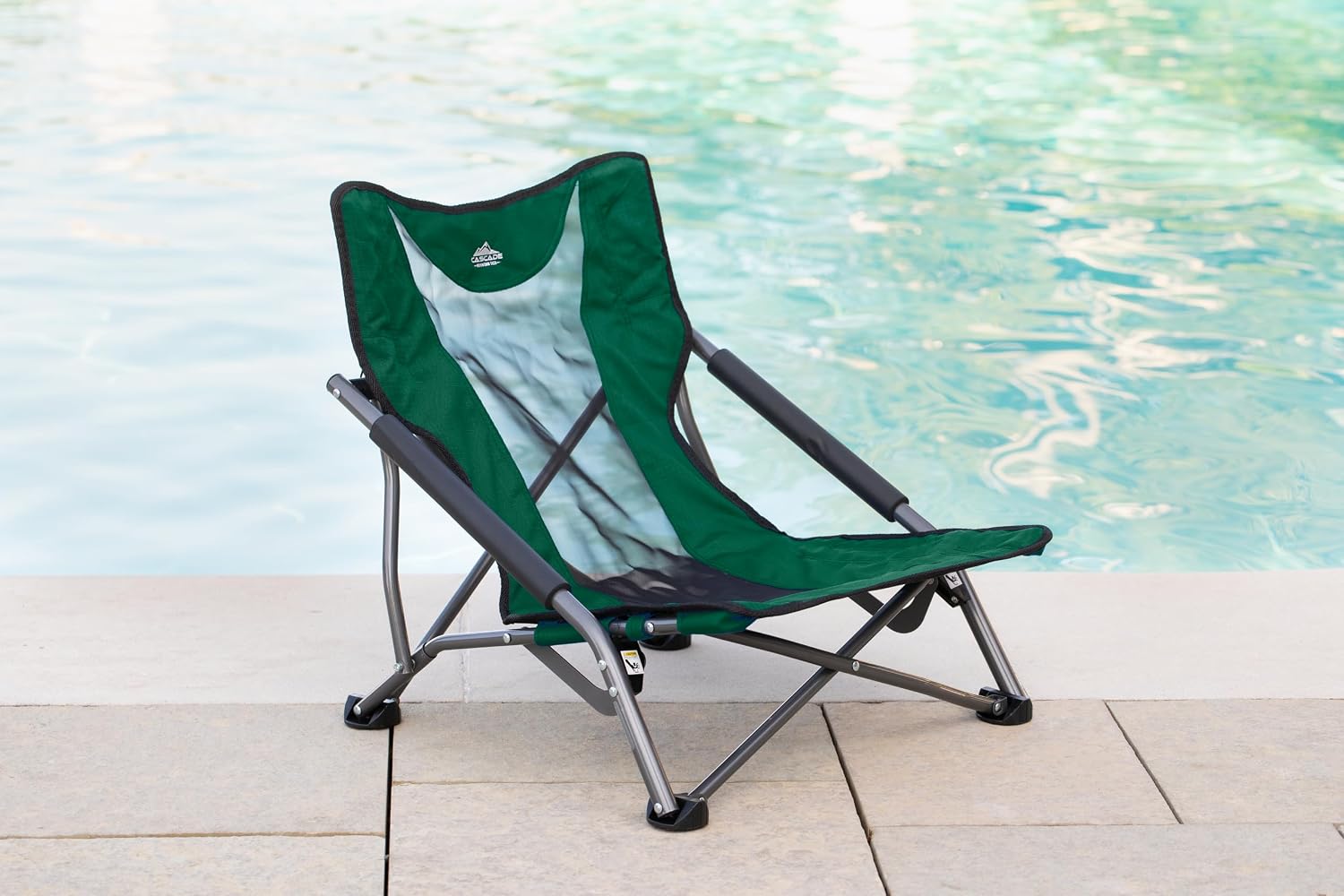 Cascade Mountain Tech Folding Camp Chair for Camping, Beach, Picnic, Barbqeues, Sporting Events with Carry Bag