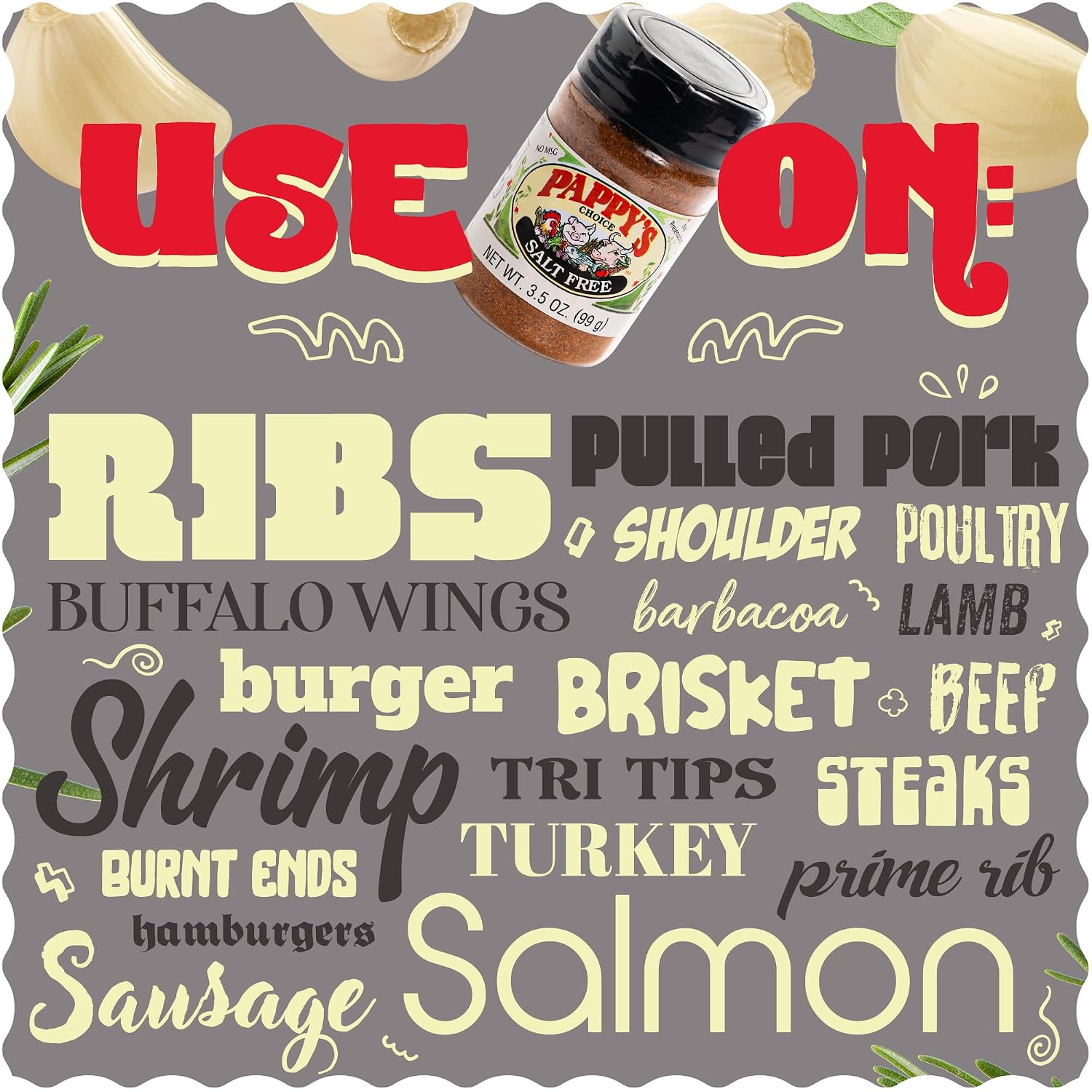 Pappy's Choice Original Seasoning, 32 Oz | California's Legendary Seasoning Blend, Santa Maria Style, Perfect for BBQ, Beef, Burgers, Brisket, Tri-tip and Steak