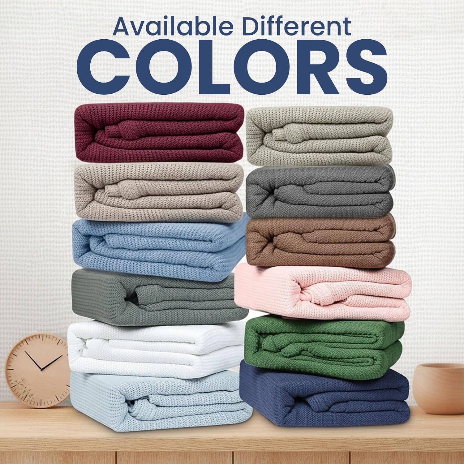 Linteum 100% Cotton Open-Cell Leno Weave Blanket — Breathable All Season — Queen 90x90 — Ice Grey