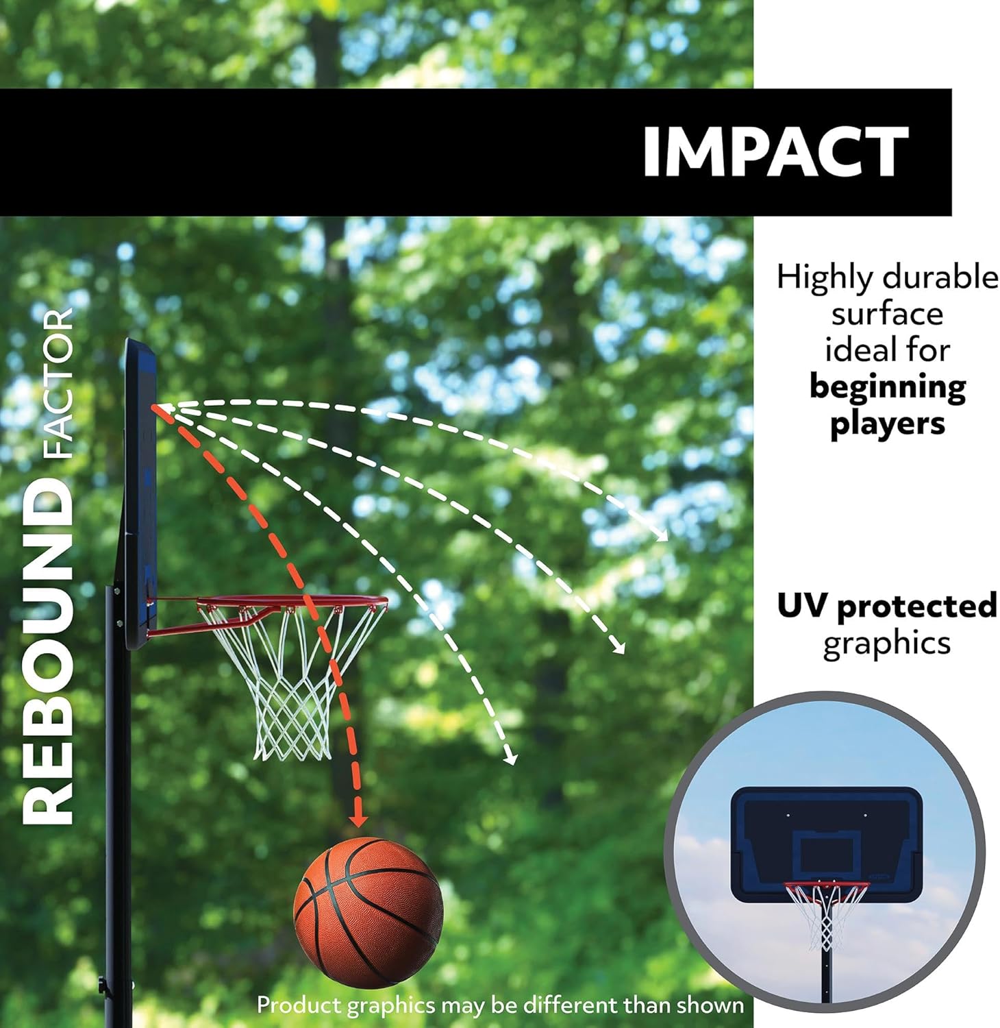 Lifetime 3823 44 in. Backboard Rim Combo