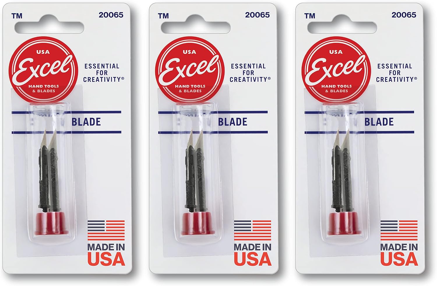 Excel Blades #65 Retractable Pen Knife Replacement Blades, 4-Pack