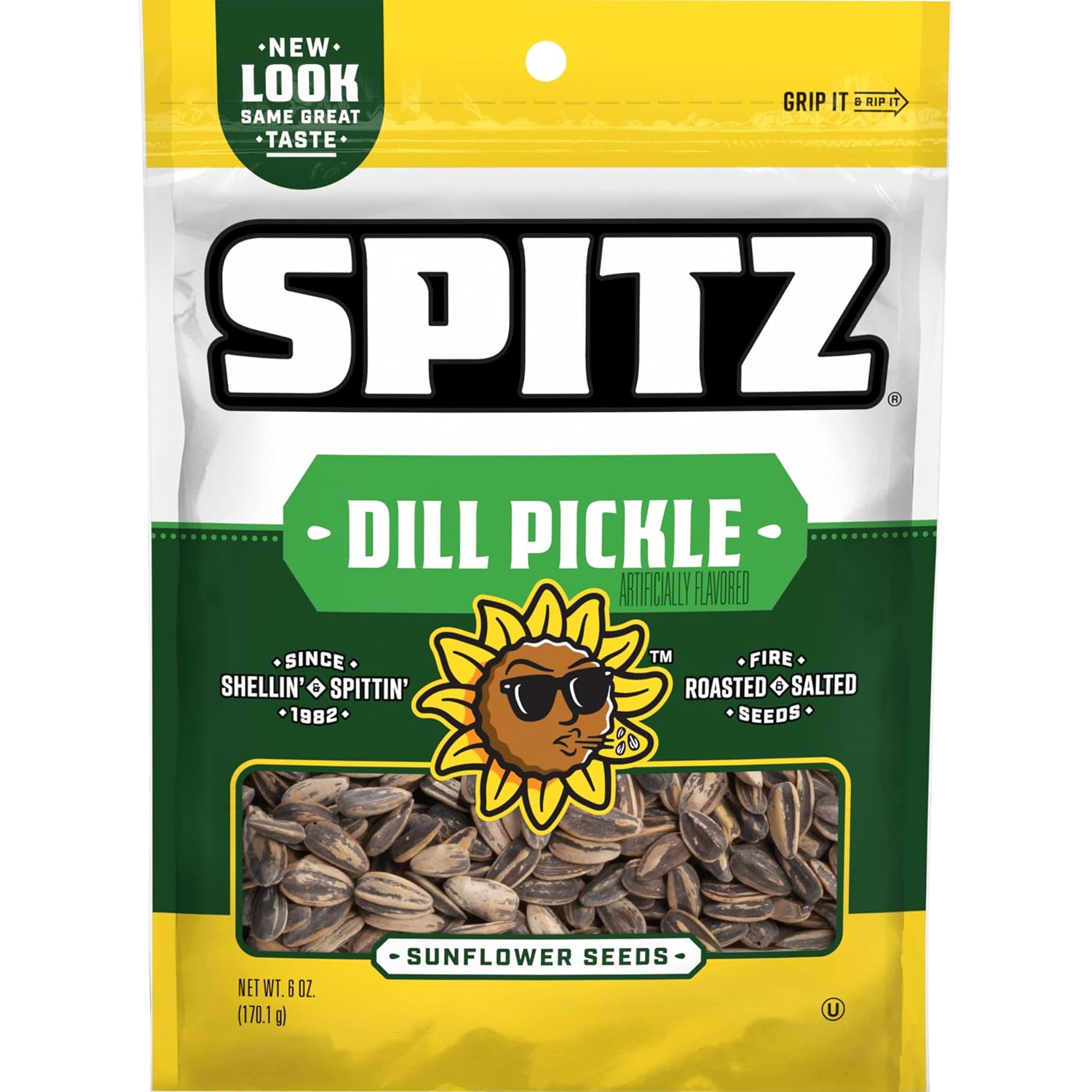 Spitz Sunflower Seeds, Salted, 6 Ounce (Pack of 9)