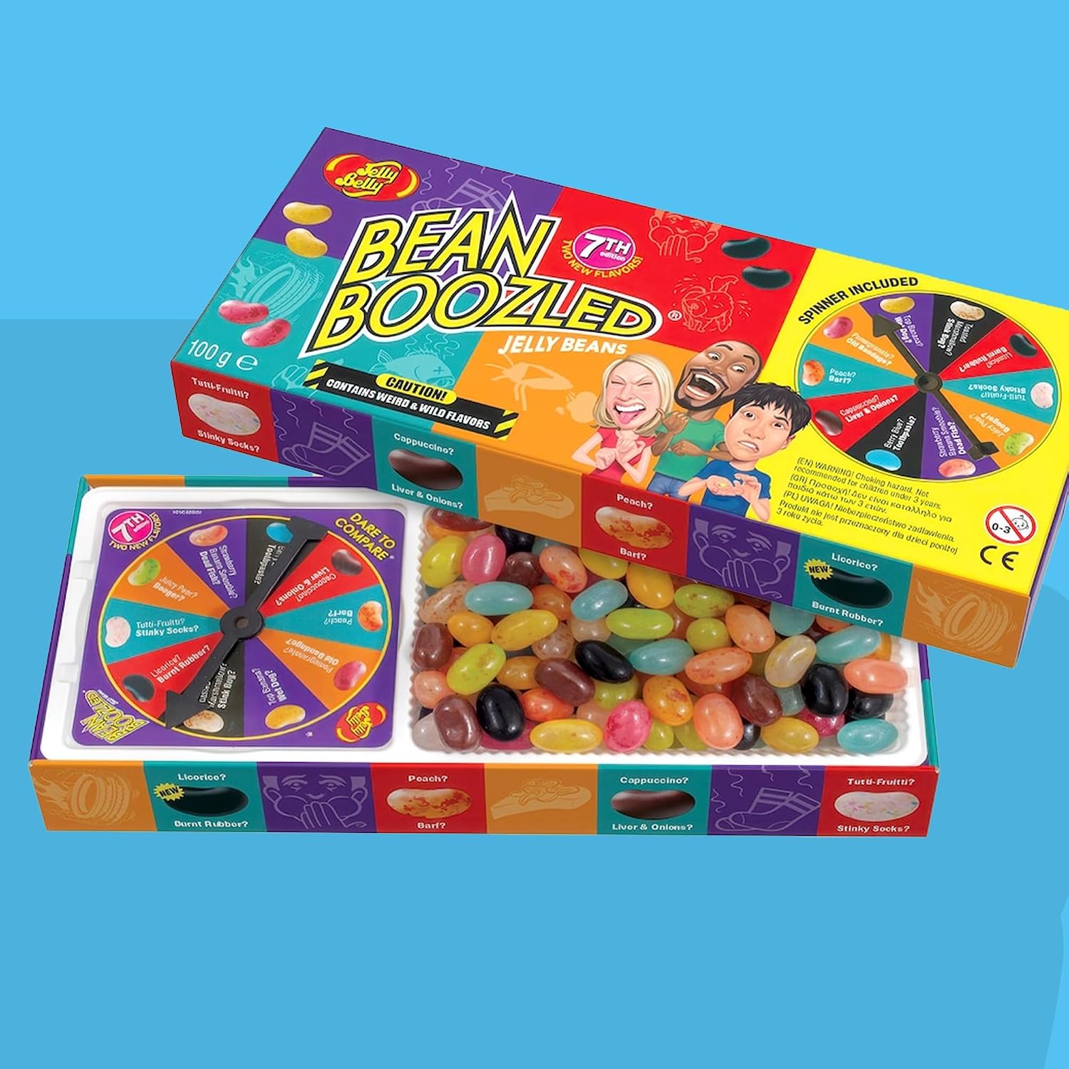 Jelly Belly Bean Boozled Spinner Gift Box Game, Net Wt 3.5oz
