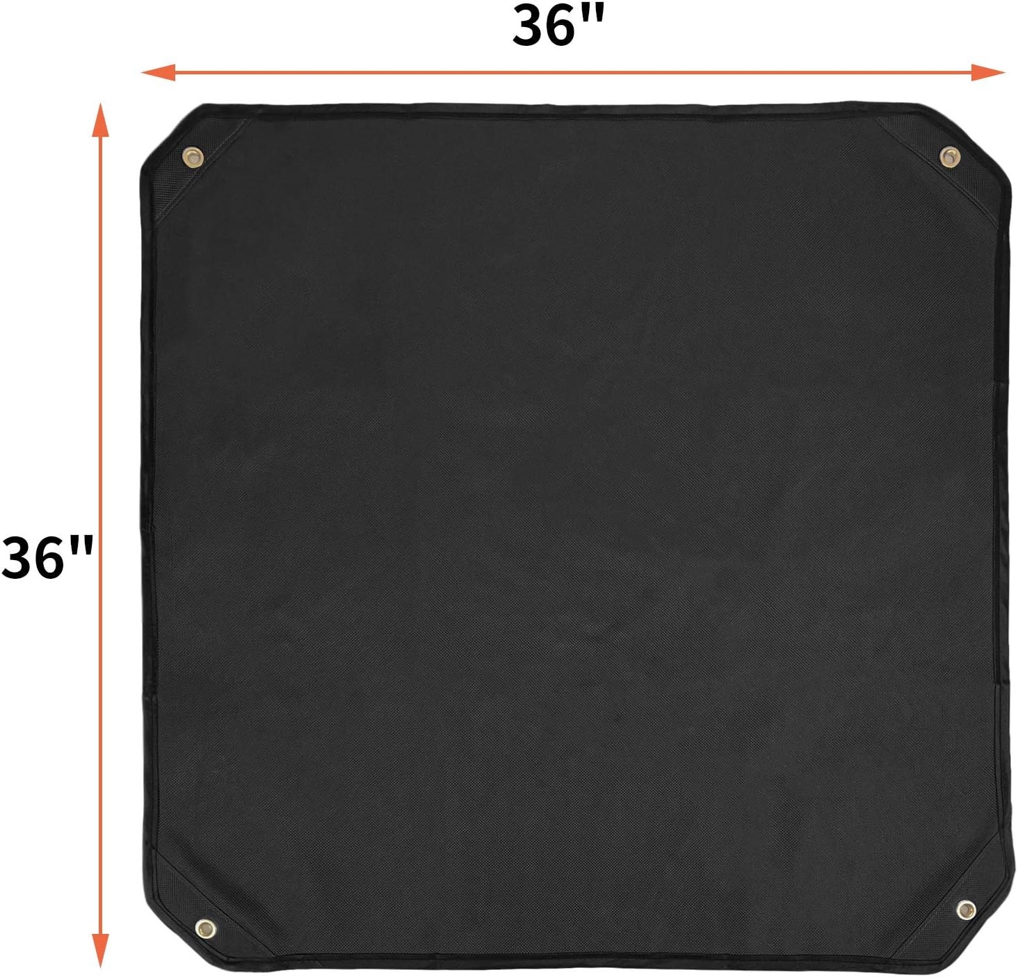 Qualward Air Conditioner Covers for Outside Units, AC Cover for Outdoor Central Unit Top Heavy Duty Water-Resistant Fits Up to 36 x 36 Inch, Black