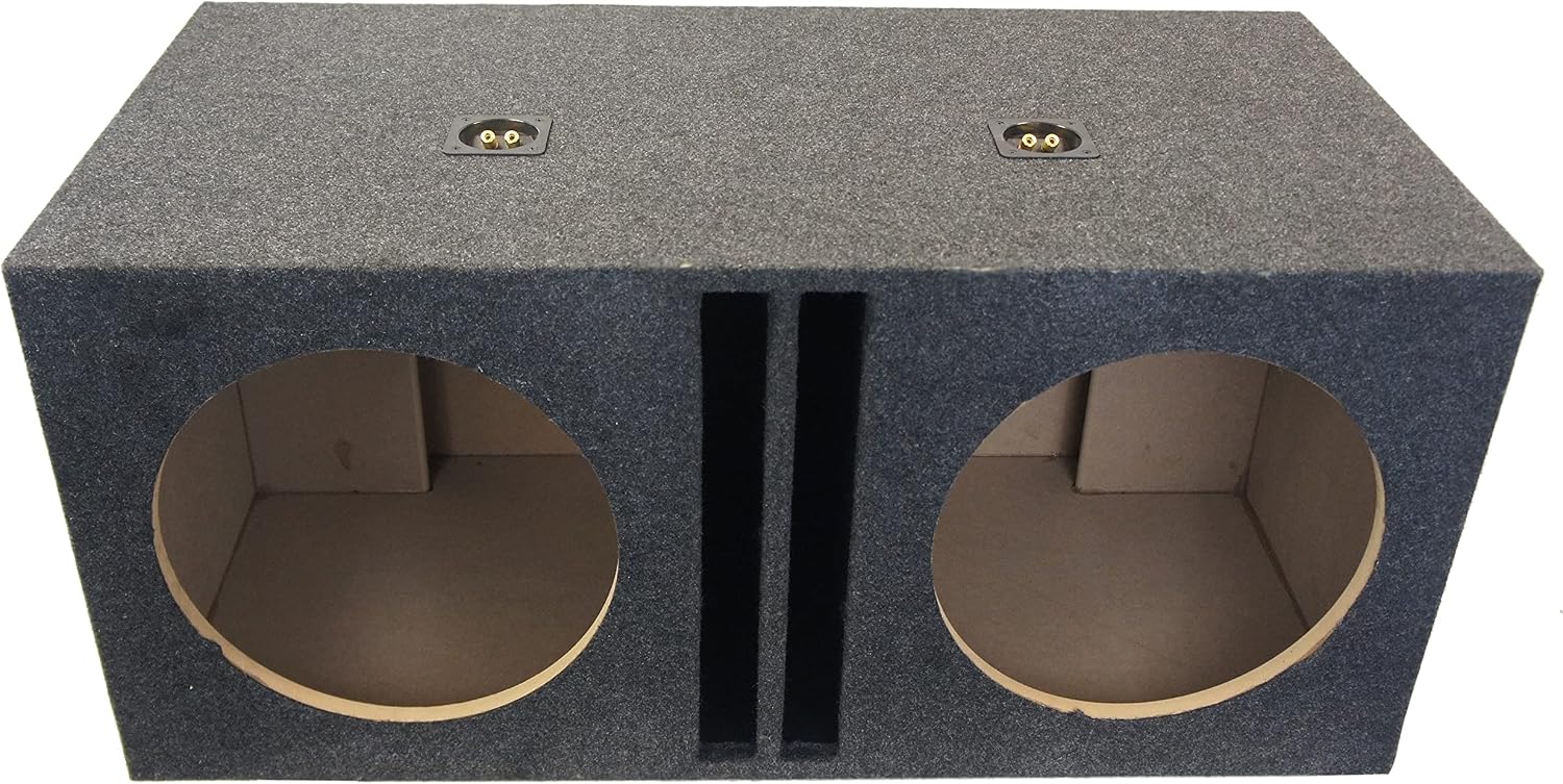 Dual 15" Inch Ported Sub Box SPL Bass Labyrinth Vent Subwoofer Enclosure | Competition low-end punch, holds 2 large drivers