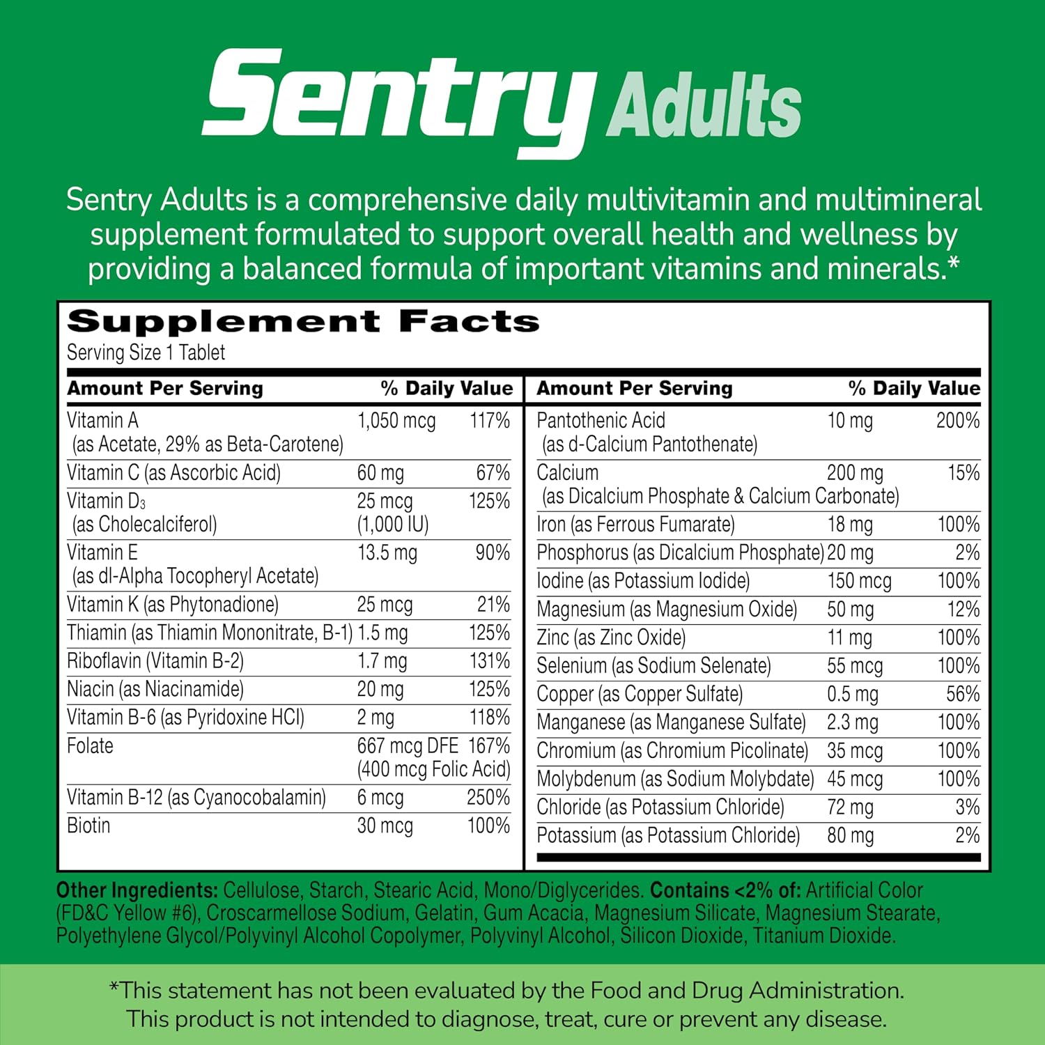 21st Century One Daily Women's 50+ Multivitamin Tablets, 100 Count | Complete Daily Multivitamin, Compare VS. One A Day® Women's 50+, Women Over 50 with Memory, Bone Strength, Everyday Wellness