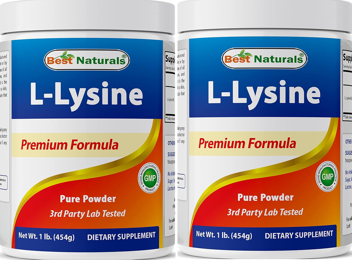 Best Naturals Lysine Powder, 1 Pound - 100% Pure (1 LB (Pack of 1))