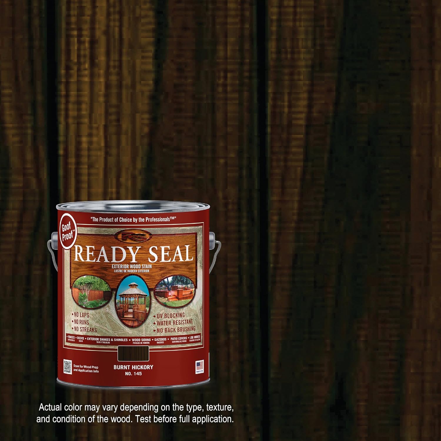 Ready Seal 7966104 5 gal Pail Exterior Wood Stain & Sealer, Light Oak