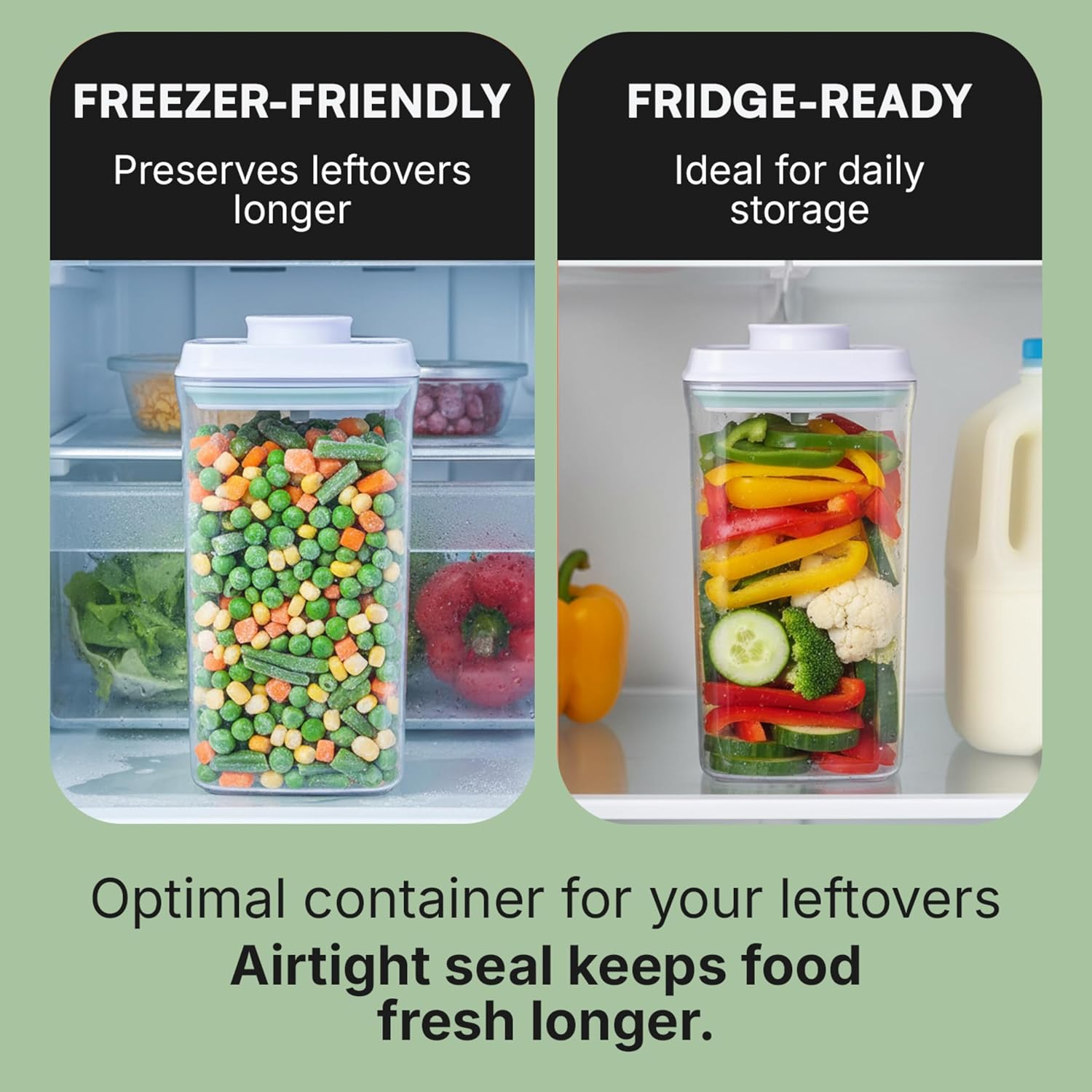 Bop Top Airtight Food Storage Containers | Pop-Top Lid | 16.5 Cups / 135 Oz