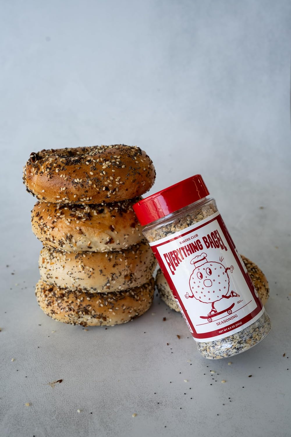 Bakers Club 8.5oz Mixed Black and White Sesame Seeds - Tuxedo blend for Sushi, Tuna, Stir Fry, Bread, Poke Bowls - Kosher, Gluten Free