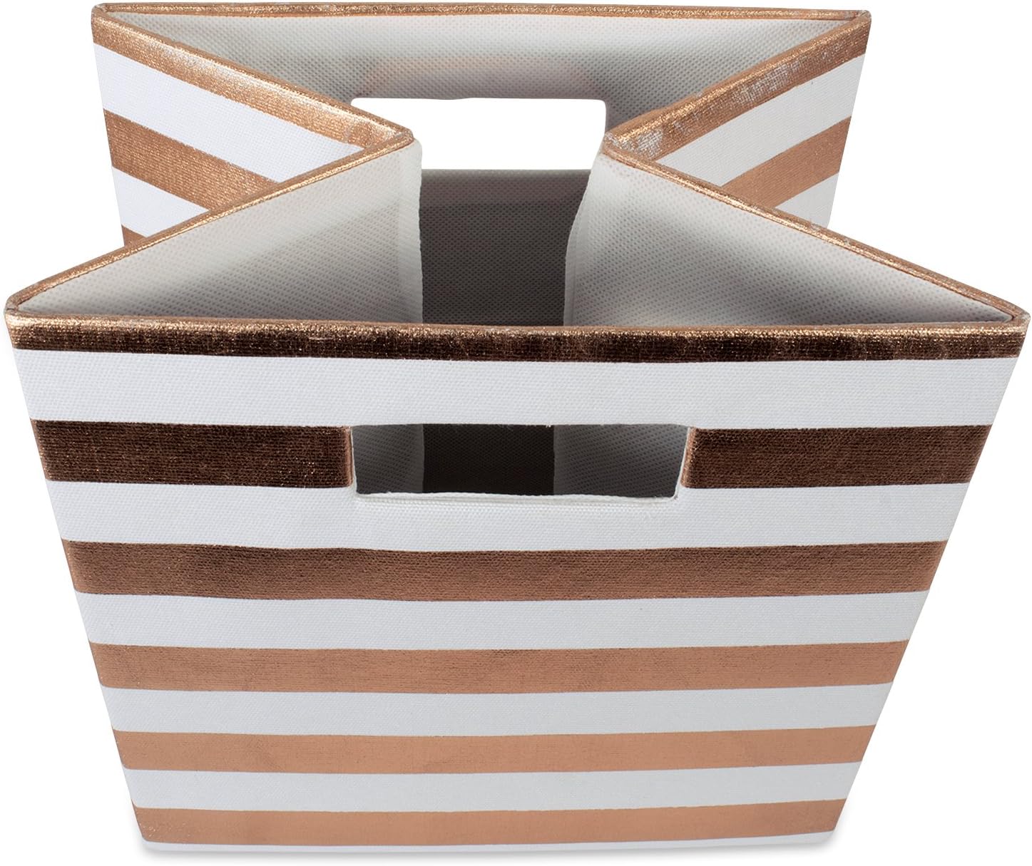 DII Polyester Cube Storage Collection Collapsible Hard Sided Bin, 13x13x13, Black
