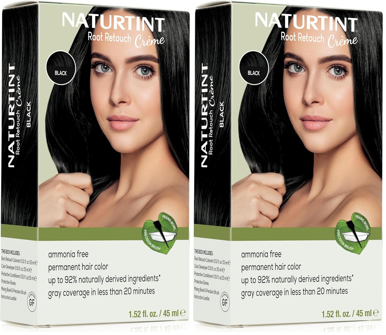 Naturtint Light Brown Root Retouch Crème Permanent Hair Color - Ammonia Free, Conceal Grays, No Artificial Scent, 1.52 Fl Oz