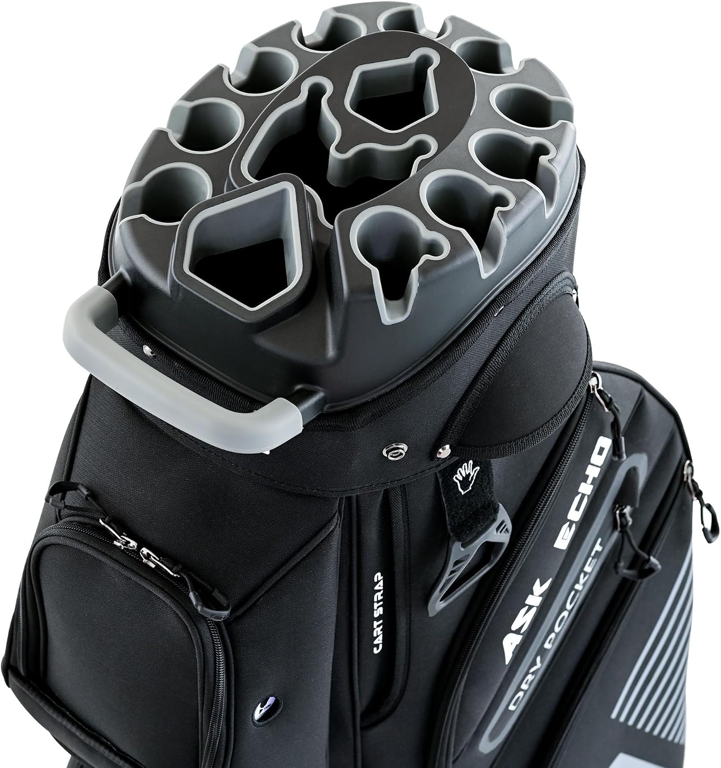 ASK ECHO T-Lock 3.0 Golf Cart Bag, Quiet 14-Way Full-Length Divider