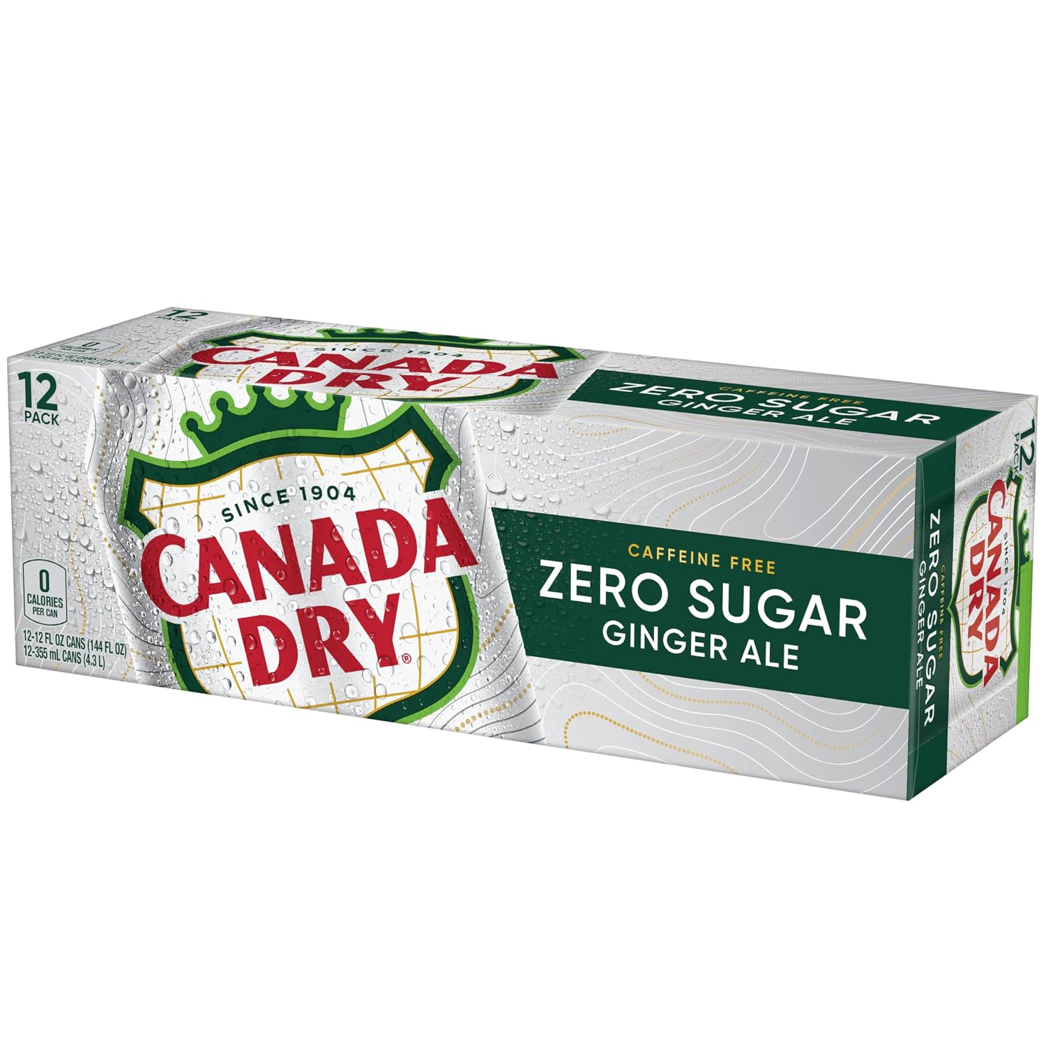 Canada Dry Ginger Ale Soda, 12 fl oz cans, 12 pack
