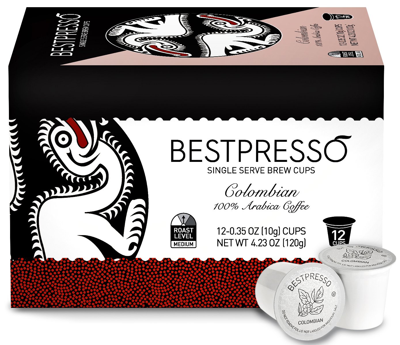Bestpresso Coffee, Donut Shop Medium Roast Single Serve K-Cup Pods, 96 Count (Compatible With 2.0 Keurig Brewers) 8 Packs Of 12 Cups