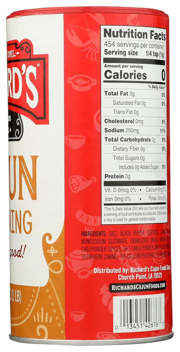 Richard's Cajun Seasoning, 16 Ounces