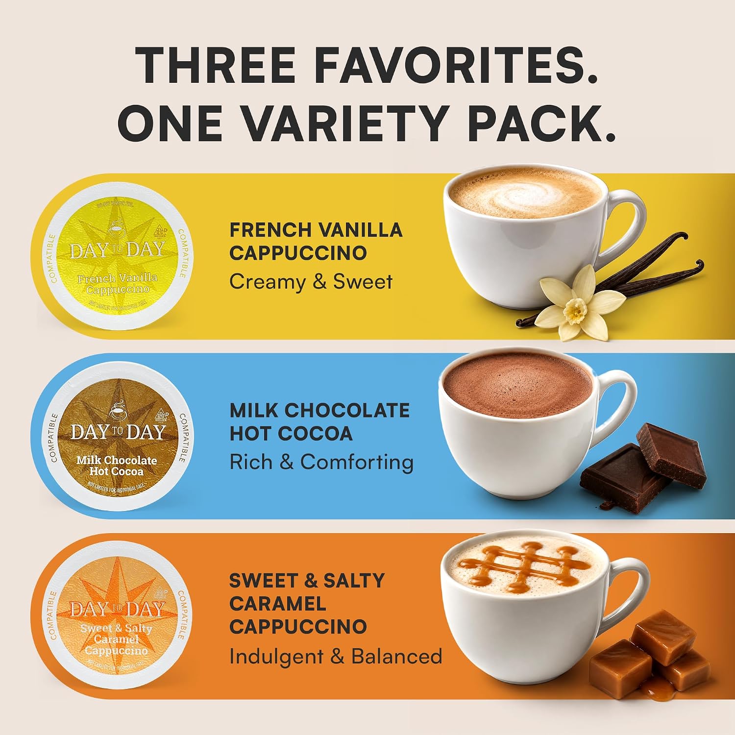 Day To Day Coffee Pods, Breakfast Blend Medium Roast, 120 Count K-Cup | Compatible with Keurig K-Cup brewers. Bulk single serve pods for everyday morning coffee at home, office or breakroom