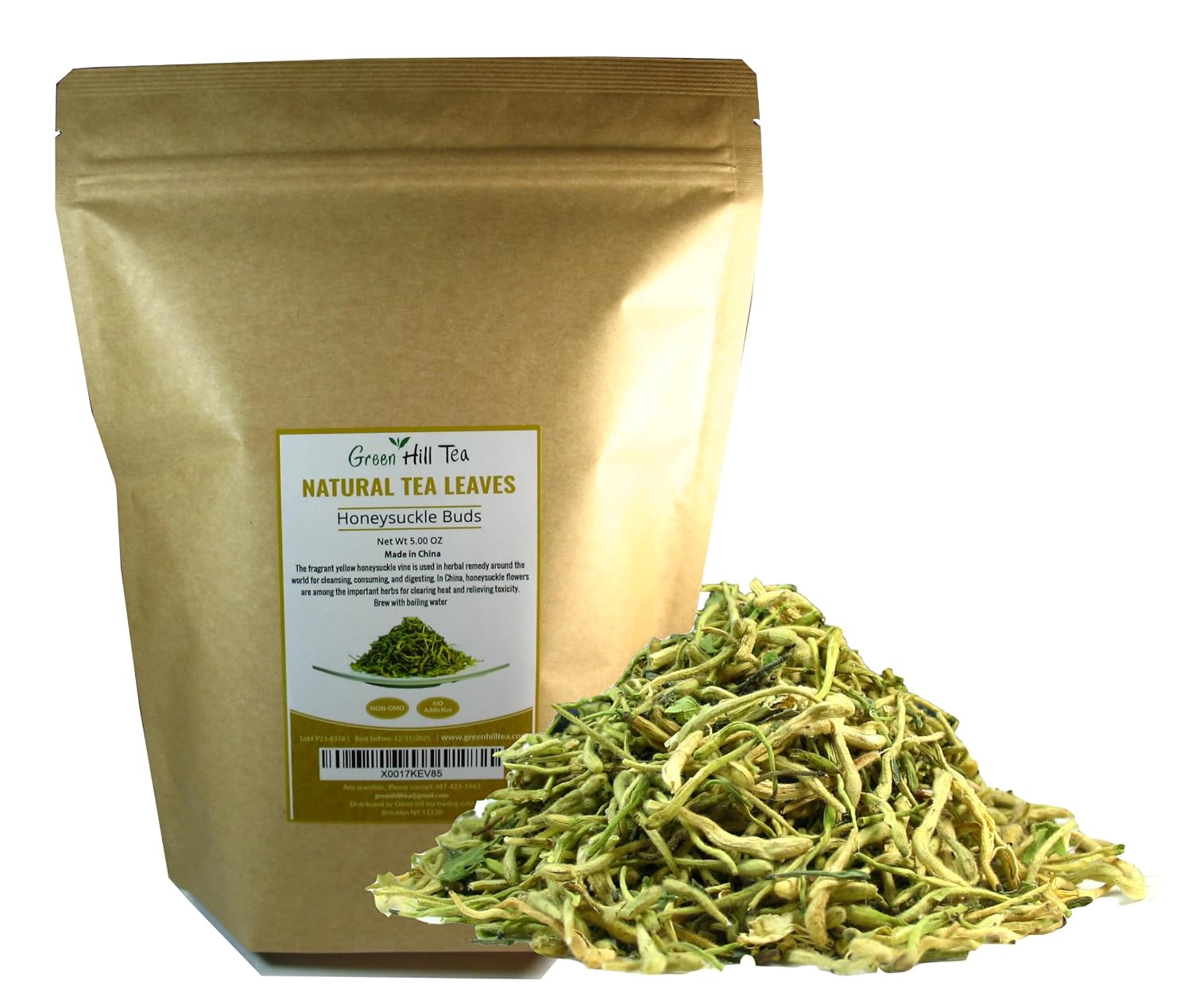 Green Hill Tea Osmanthus Flower Dried – Premium– Fragrant Osmanthus Dried Flowers -Loose Leaf Tea – 100% Pure, Natural, Non-GMO – Great for Brewing, Baking & Infusions 4 OZ