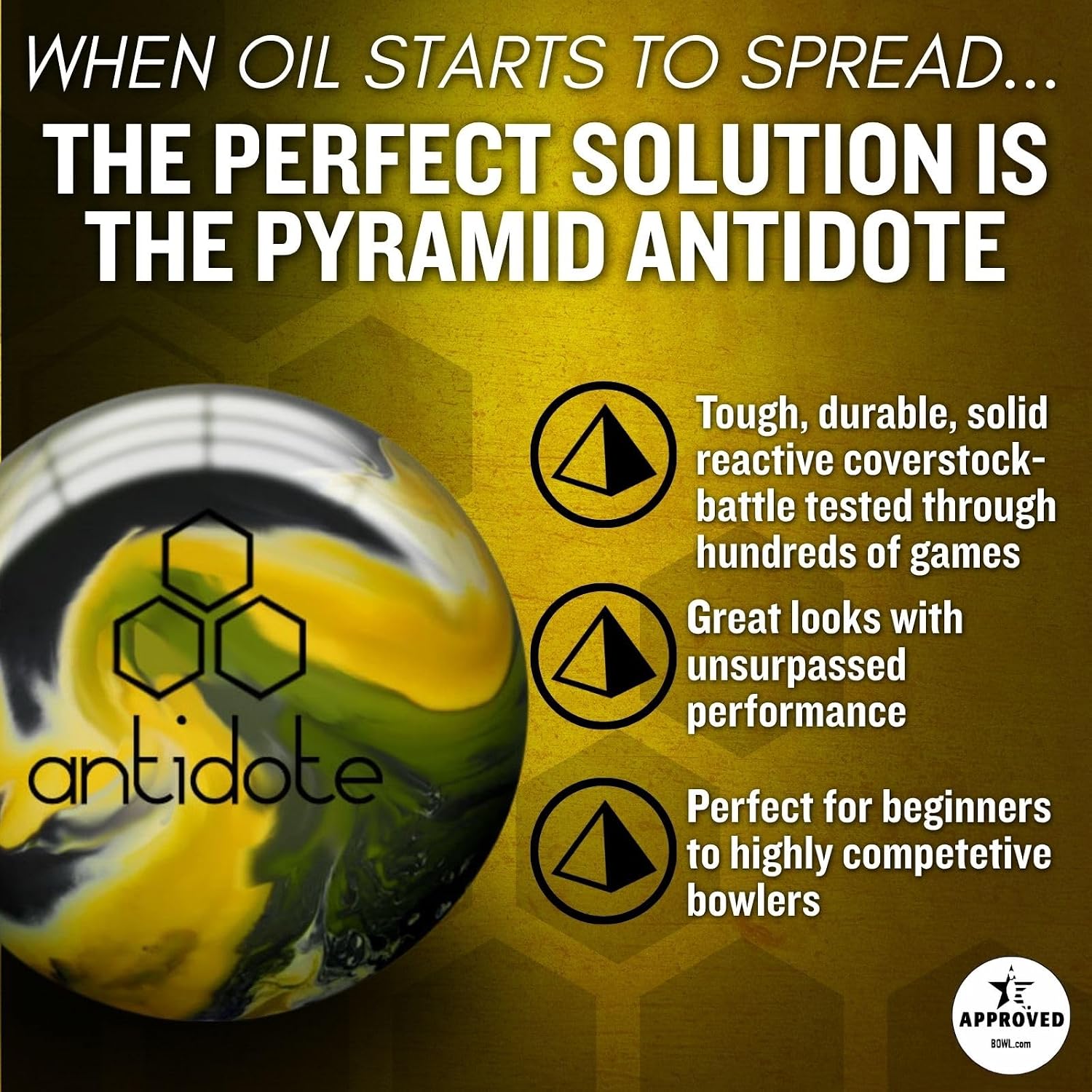 Pyramid Antidote Solid Bowling Ball